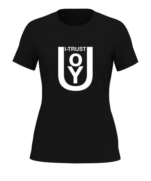 womans i trust black crew neck 01 new Gift Good News Womans I-Trust T-Shirt