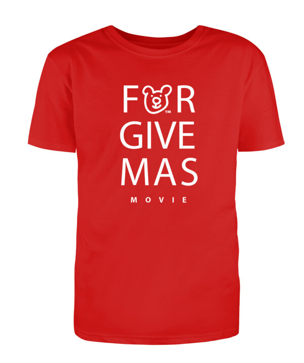 forgivmas w bear red t 02 Gift Good News Mens FORGIVEMAS Movie T-Shirt