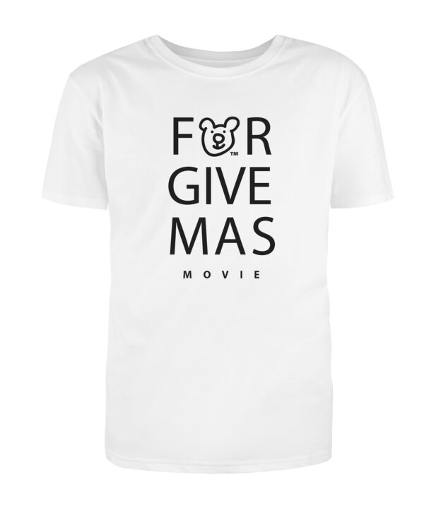 forgivmas w bear white t 02 Gift Good News Mens FORGIVEMAS Movie T-Shirt