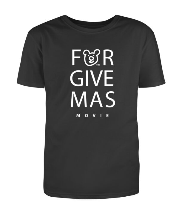 forgivmas wo bear black t 02 Gift Good News Mens FORGIVEMAS Movie T-Shirt