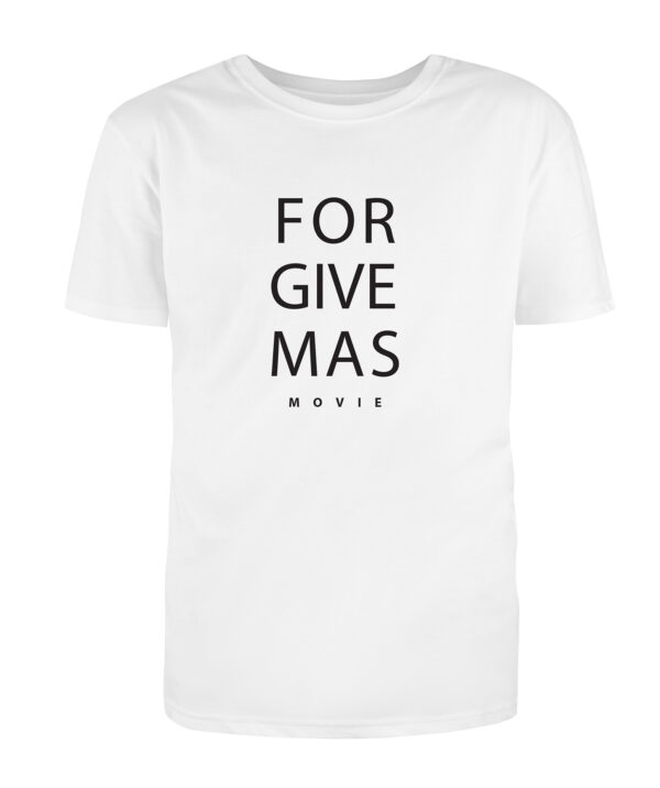 forgivmas wo bear white t 01 Gift Good News Mens FORGIVEMAS Movie T-Shirt