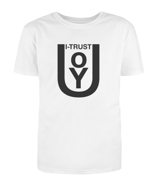 i trust white t 01 new Gift Good News I-Trust T-Shirt